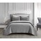 Chic Home NYandC Home Justin 3 Piece Cotton Blend Quilt Set Stone Washed